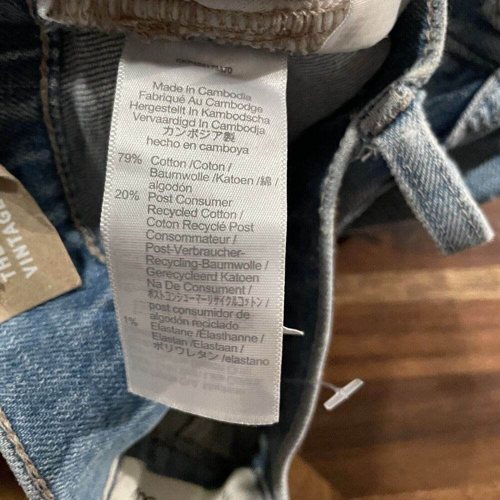 Madewell Jeans The Perfect Vintage Denim Raw Frayed Hem 5 Pocket Sz 23 New - Picture 5 of 9